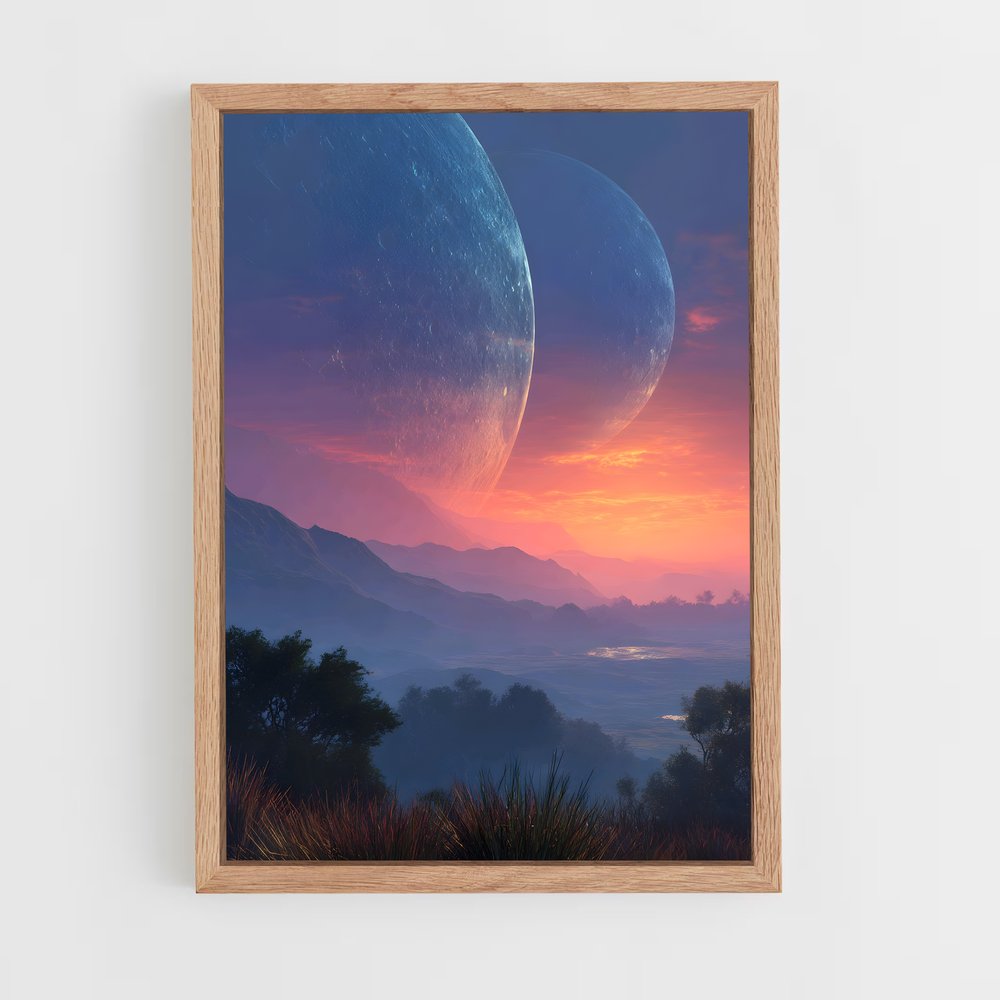Poster Horizon Étrange – affiche Art spatial (vue 4)